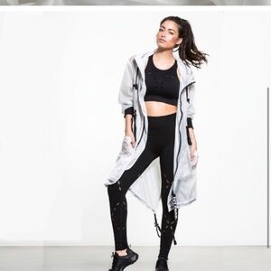 Ivy Park Para Parka Coat In White